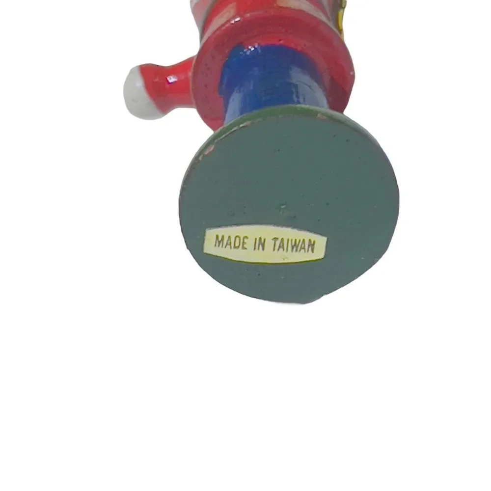 Vintage 1970’s Marching Band‎ Drum Major Christmas Tree Ornament Taiwan 3.5”x1”